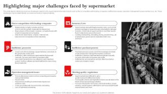 Highlighting Major Challenges Faced Supermarket Hypermarket Business Plan BP SS