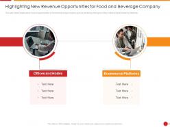 Highlighting new revenue opportunities for food and beverage company ppt slides