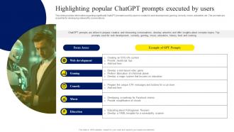 Highlighting Popular ChatGPT Prompts ChatGPT OpenAI Conversation AI Chatbot ChatGPT CD V
