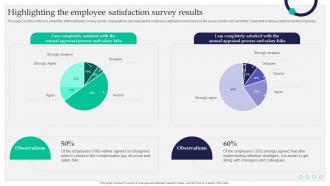 Highlighting The Employee Satisfaction Survey Results Staff Retention Tactics For Healthcare