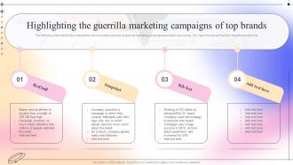 Highlighting The Guerrilla Marketing Campaigns Complete Guide To Competitive Branding