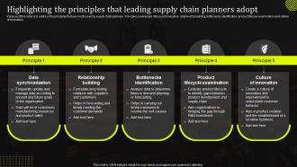 Highlighting The Principles That Leading Supply Chain Planners Adopt Stand Out Supply Chain Strategy