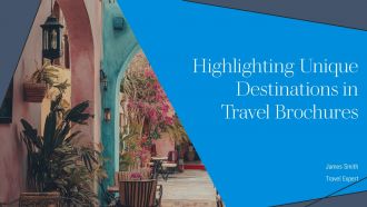 Highlighting Unique Destinations In Travel Brochures PPT Template AT
