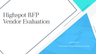 Highspot RFP Vendor Evaluation PPT Graphics VA