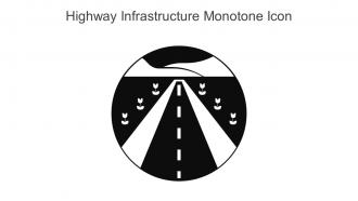Highway Infrastructure Monotone Icon In Powerpoint Pptx Png And Editable Eps Format