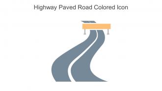 Highway Paved Road Colored Icon In Powerpoint Pptx Png And Editable Eps Format