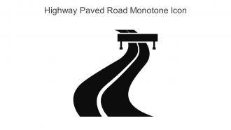 Highway Paved Road Monotone Icon In Powerpoint Pptx Png And Editable Eps Format