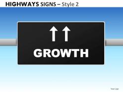 Highway signs style 2 powerpoint presentation slides