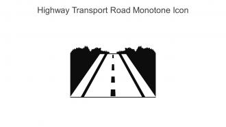 Highway Transport Road Monotone Icon In Powerpoint Pptx Png And Editable Eps Format
