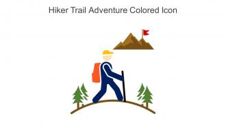 Hiker Trail Adventure Colored Icon In Powerpoint Pptx Png And Editable Eps Format