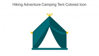 Hiking Adventure Camping Tent Colored Icon In Powerpoint Pptx Png And Editable Eps Format