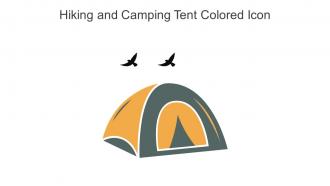 Hiking And Camping Tent Colored Icon In Powerpoint Pptx Png And Editable Eps Format