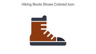 Hiking Boots Shoes Colored Icon In Powerpoint Pptx Png And Editable Eps Format