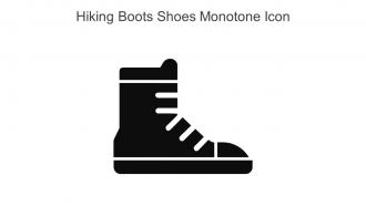Hiking Boots Shoes Monotone Icon In Powerpoint Pptx Png And Editable Eps Format