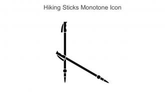 Hiking Sticks Monotone Icon In Powerpoint Pptx Png And Editable Eps Format