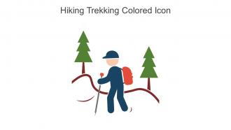 Hiking Trekking Colored Icon In Powerpoint Pptx Png And Editable Eps Format