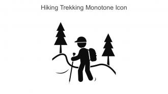 Hiking Trekking Monotone Icon In Powerpoint Pptx Png And Editable Eps Format