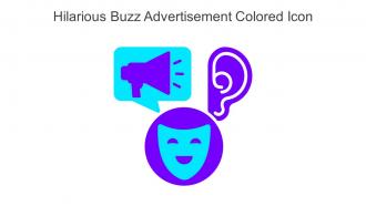 Hilarious Buzz Advertisement Colored Icon In Powerpoint Pptx Png And Editable Eps Format