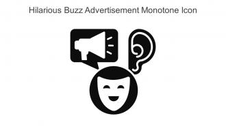 Hilarious Buzz Advertisement Monotone Icon In Powerpoint Pptx Png And Editable Eps Format