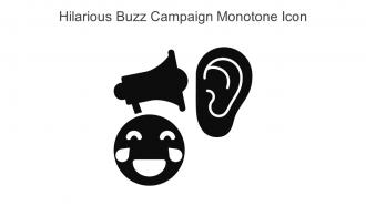 Hilarious Buzz Campaign Monotone Icon In Powerpoint Pptx Png And Editable Eps Format