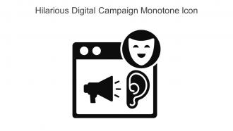 Hilarious Digital Campaign Monotone Icon In Powerpoint Pptx Png And Editable Eps Format