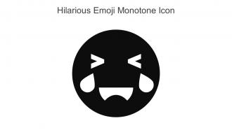 Hilarious Emoji Monotone Icon in powerpoint pptx png and editable eps format