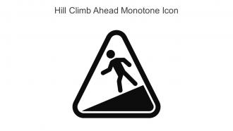 Hill Climb Ahead Monotone Icon In Powerpoint Pptx Png And Editable Eps Format
