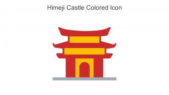 Himeji Castle Colored Icon In Powerpoint Pptx Png And Editable Eps Format