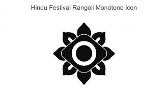 Hindu Festival Rangoli Monotone Icon In Powerpoint Pptx Png And Editable Eps Format