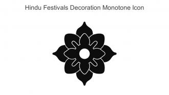 Hindu Festivals Decoration Monotone Icon In Powerpoint Pptx Png And Editable Eps Format