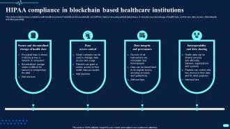Hipaa Compliance In Blockchain Based Healthcare Transforming Healthcare BCT SS