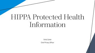 HIPPA Protected Health Information PPT Example VA