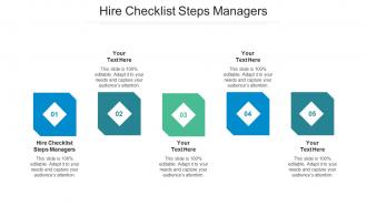 Hire checklist steps managers ppt powerpoint presentation model format cpb
