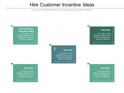 Hire customer incentive ideas ppt powerpoint presentation portfolio grid cpb