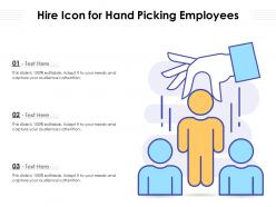 Hire icon for hand picking employees