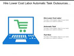 Hire Lower Cost Labor Automatic Task Outsources Customer Contact