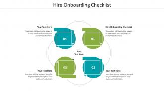 Hire onboarding checklist ppt powerpoint presentation layouts show cpb