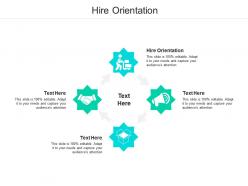 Hire orientation ppt powerpoint presentation outline visual aids cpb