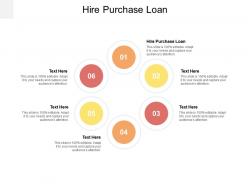 Hire purchase loan ppt powerpoint presentation infographic template mockup cpb
