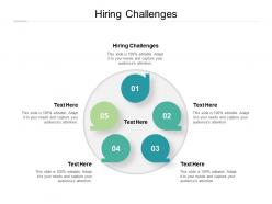 Hiring challenges ppt powerpoint presentation infographics grid cpb