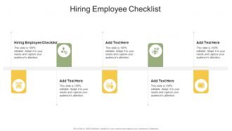 Hiring Employee Checklist In Powerpoint And Google Slides Cpb