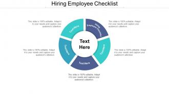 Hiring employee checklist ppt powerpoint presentation summary aids cpb