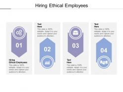 Hiring ethical employees ppt powerpoint presentation layouts aids cpb