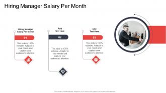 Hiring Manager Salary Per Month In Powerpoint And Google Slides Cpb