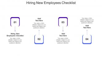 Hiring New Employees Checklist In Powerpoint And Google Slides Cpb