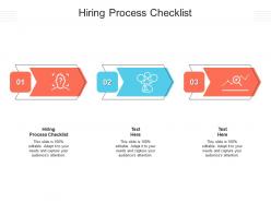 Hiring process checklist ppt powerpoint presentation professional sample cpb