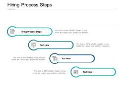Hiring process steps ppt powerpoint presentation ideas grid cpb