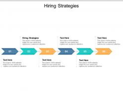 Hiring strategies ppt powerpoint presentation styles diagrams cpb