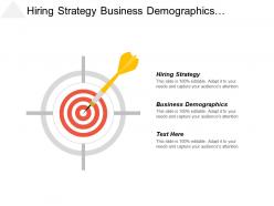 Hiring strategy business demographics relationship management motivation warehouse