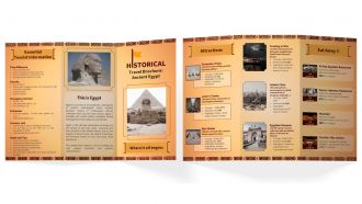 Historical Brochure Egypt Trifold